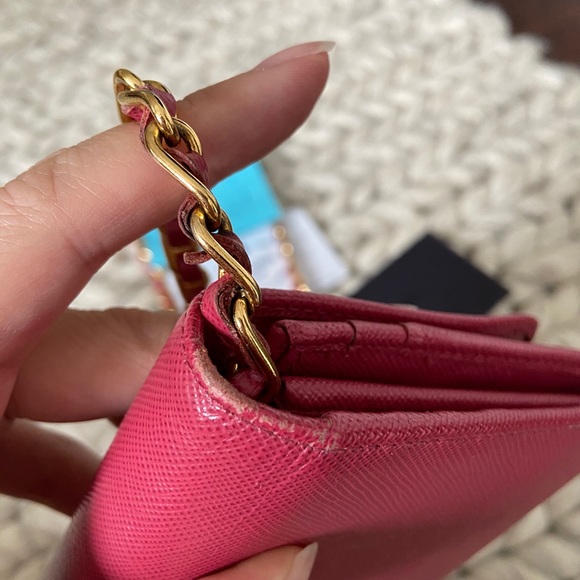 SOLD Prada Saffiano Wallet on Chain - Picture 7 of 10